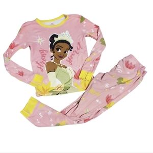 Disney Store Girl's The Princess & The Frog Tiana Pajama 2 PC Set 8